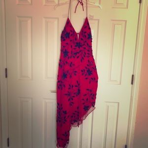 Sean Collection Red Asymmetric Dress